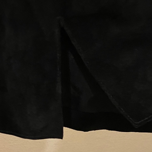 Valerie Separates Elegant Black Suede/Leather Blazer Jacket Size M - Picture 10 of 12